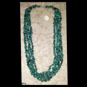 Vintage Chipstone turquoise multi strand necklace